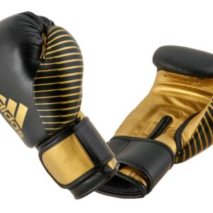 ADIDAS Kickbox Handschuhe Leder black/gold