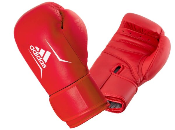 ADIDAS Speed 175 Leder Boxhandschuhe rot WAKO zugelasssen