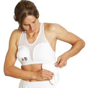 Brustschutz-Top für Damen ohne Schalen weiß