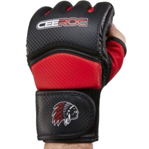 CEEROC MMA Handschuhe Krav Maga GRANT Carbon Look - Rot