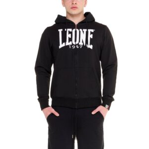 LEONE Herren Kapuzensweatjacke mit Reißverschluss