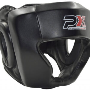 PX Kopfschutz Boxen Kampfsport Kunstleder schwarz