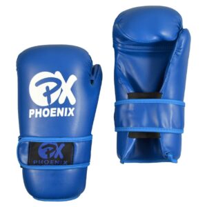 Semikontakt-Handschuhe Pointfighting Kickboxen Open Hands blau