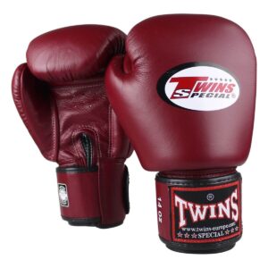 TWINS Boxhandschuhe Muay Thai Leder BGVL-3 Weinrot