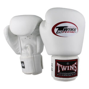 TWINS Boxhandschuhe Muay Thai Leder BGVL-3 White