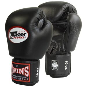 TWINS Boxhandschuhe Muay Thai Leder BGVL-3 schwarz